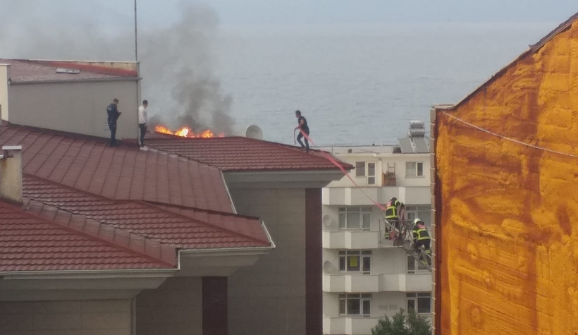 Belediye binasında yangın