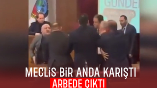 Belediye meclisinde arbede çıktı