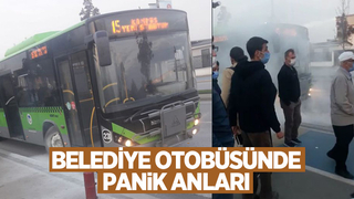 Belediye otobüsünde panik anları