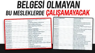 Belgesi olmayan çalışamayacak: İşte mesleki yeterlilik belgesi istenen 40 meslek