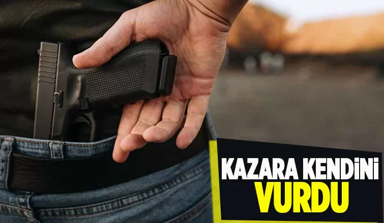 Belinden çıkardığı silah ateş alınca vuruldu