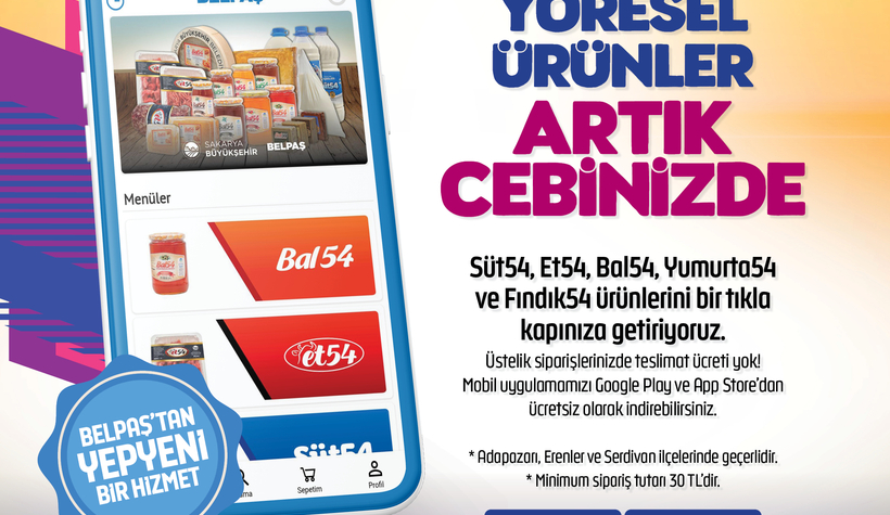 BELPAŞ yöresel ürünler artık mobil uygulamada