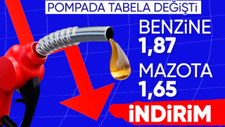 Benzin ve motorinde indirim tabelaya yansıdı
