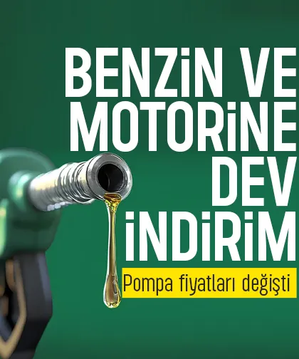 Benzin ve motorine dev indirim; Pompa fiyatları değişti