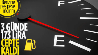 Benzine gelen çifte indirim depoya 173 TL olarak yansıdı