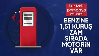 Benzine zam geldi, sıra motorinde