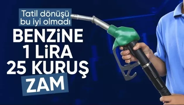 Benzine zam geliyor