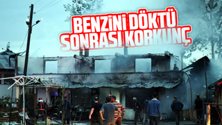 Benzini döktü, sonrası dehşet anları