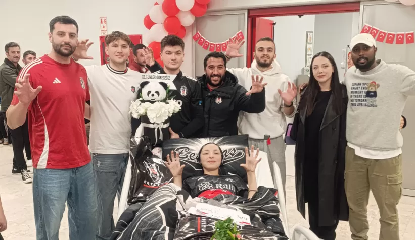 Beşiktaş'tan Aysima'ya moral ziyareti