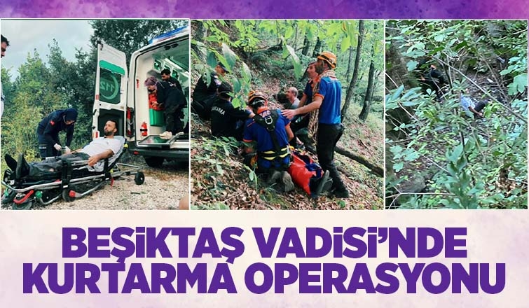 Beşiktaş Vadisinde mahsur kaldı, AFAD kurtardı