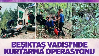 Beşiktaş Vadisinde mahsur kaldı, AFAD kurtardı