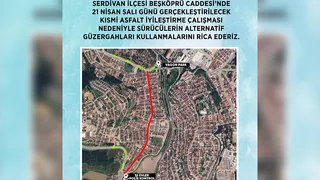 Beşköprü Caddesi için uyarı; Trafiğe kapatılacak