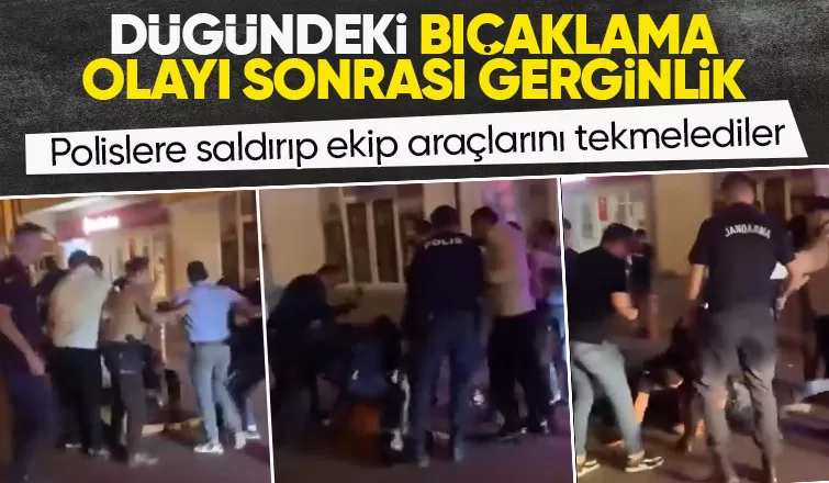 Bıçaklama sonrası polislere saldırdılar 3 gözaltı