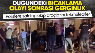 Bıçaklama sonrası polislere saldırdılar 3 gözaltı