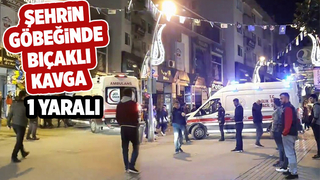 Bıçaklı kavgada bir kişi yaralandı.