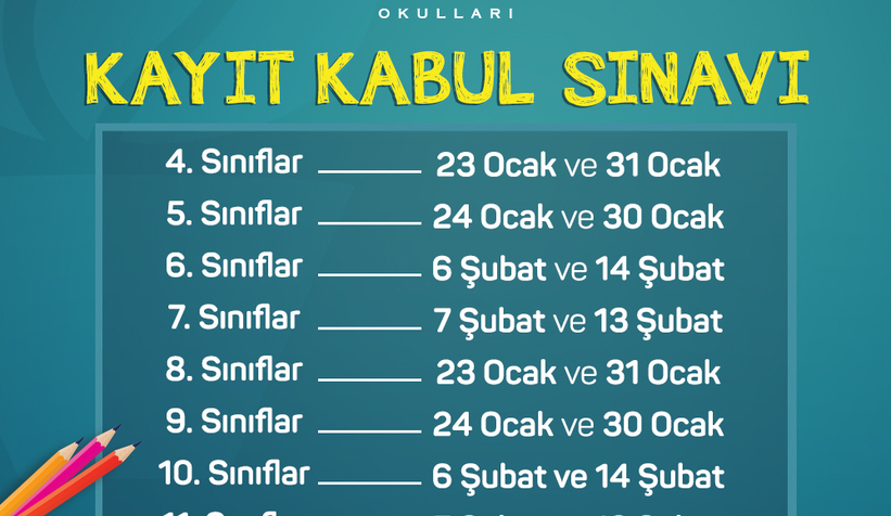 Bilnet Okulları Kayıt Kabul Sınavları