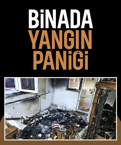 Binada yangın paniği
