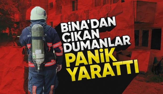 Binada yangın paniği