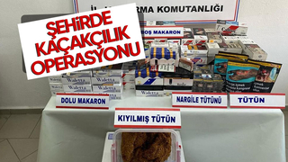 Binlerce makaron ve sahte rakı ele geçirildi