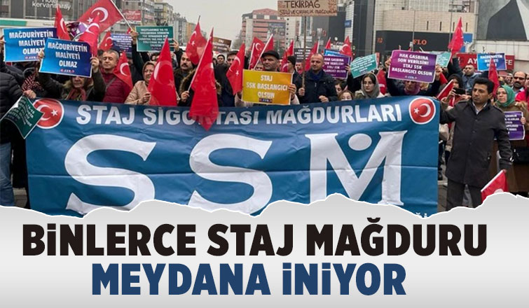 Binlerce staj mağduru İstanbul'da seslerini duyuracak