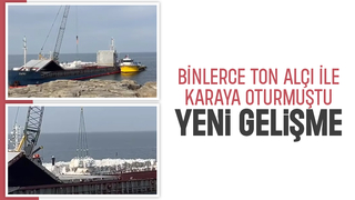 Binlerce ton alçı bulunan gemi ile ilgili yeni gelişme