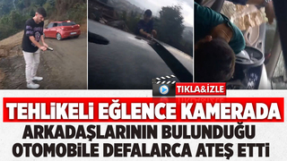   Bir grup gencin eğlence amaçlı çektiği video hayrete düşürdü