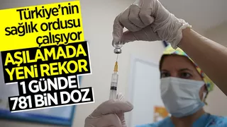 Bir günde en yüksek aşılama miktarına ulaşıldı