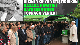 Bir hafta önce çocuğu olmuştu kazada ölen babaya acı veda