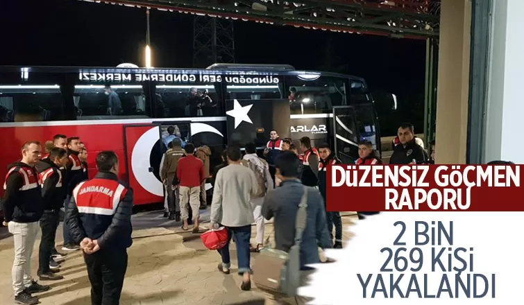 Bir haftada 2 bin 269 düzensiz göçmen yakalandı