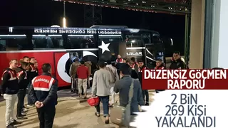 Bir haftada 2 bin 269 düzensiz göçmen yakalandı