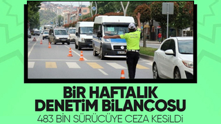 Bir haftada 3 milyon araç denetlendi