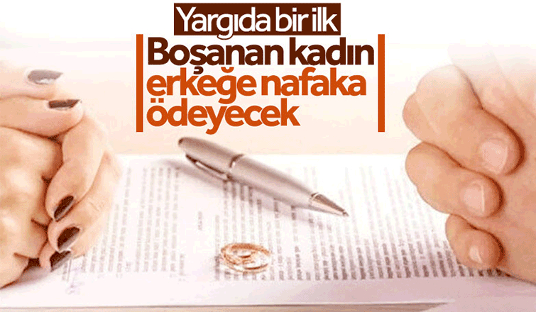 Bir ilk; kadın eski kocasına nafaka ödeyecek