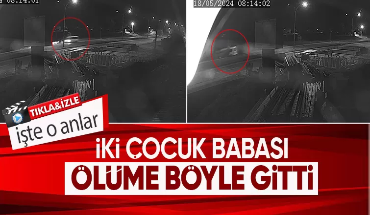 Bir kişinin öldüğü kaza kamerada