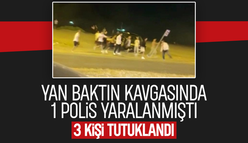 Bir polisin yaralandığı kavgada 3 kişi tutuklandı