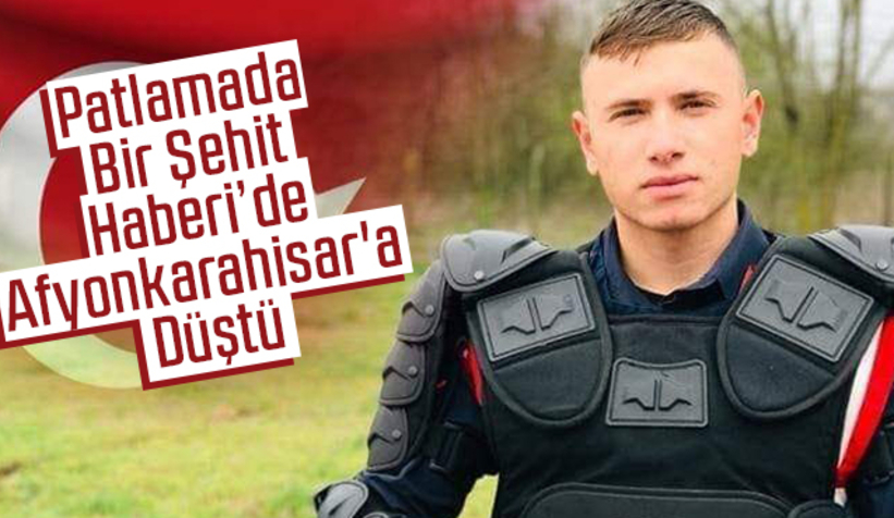 Bir şehit ateşi de Afyonkarahisar'a düştü