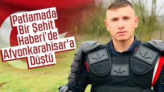 Bir şehit ateşi de Afyonkarahisar'a düştü