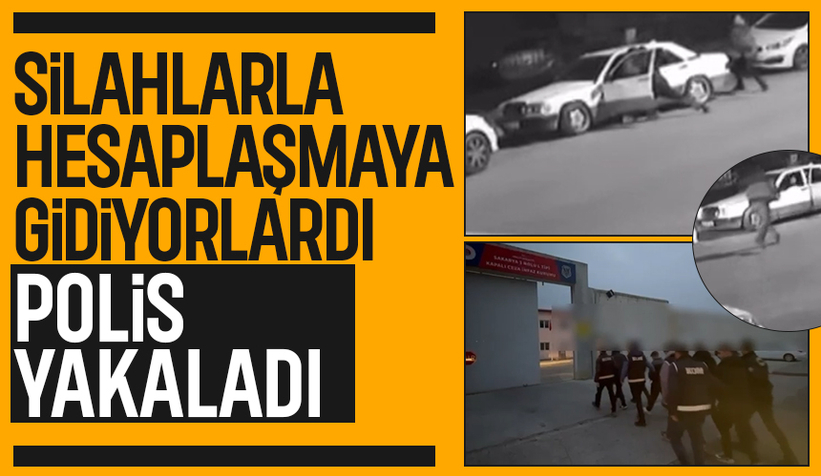 Birbirlerini tehdit edip hesaplaşmaya gidiyorlardı, polis operasyon yaptı