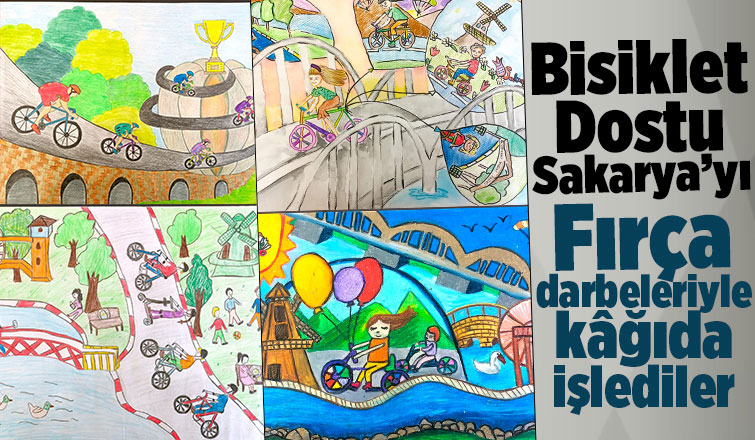 Bisiklet Dostu Şehir Sakarya resim yarışmasında ödüller sahiplerini buldu