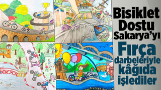 Bisiklet Dostu Şehir Sakarya resim yarışmasında ödüller sahiplerini buldu