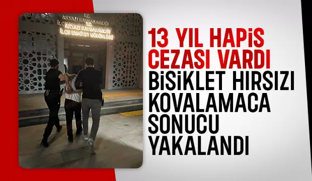 Bisiklet hırsızı firari çıktı