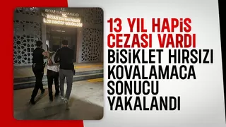 Bisiklet hırsızı firari çıktı