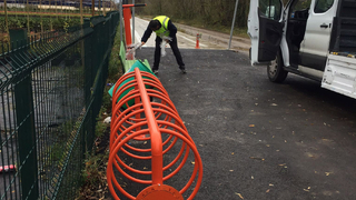 Bisiklet istasyonlarının montajı sürüyor