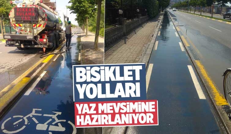 Bisiklet Şehri Sakarya'da bisiklet yollarını yaz mevsimine hazırlıyor