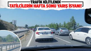 Bisiklet yarışı trafiği kilitledi