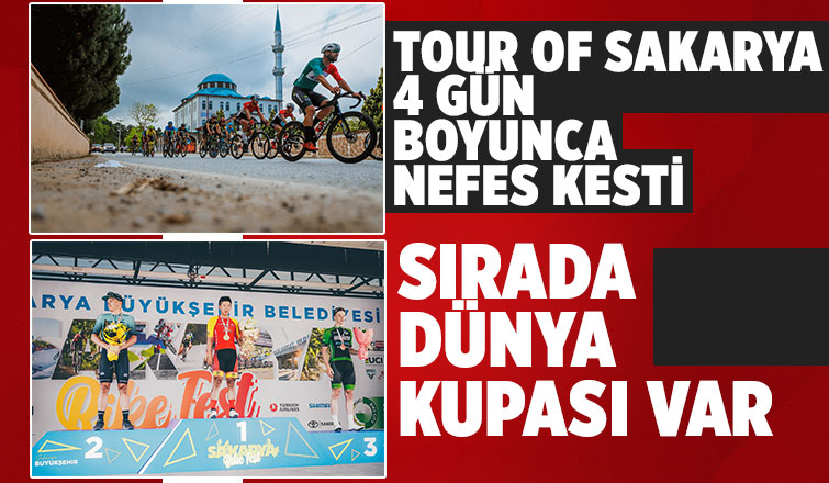 Bisiklet yarışları büyük bir heyecana sahne oldu