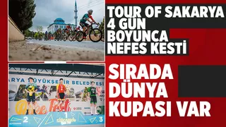 Bisiklet yarışları büyük bir heyecana sahne oldu