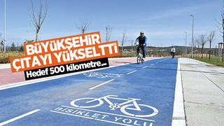 Bisiklet yolunda hedef 500 kilometre