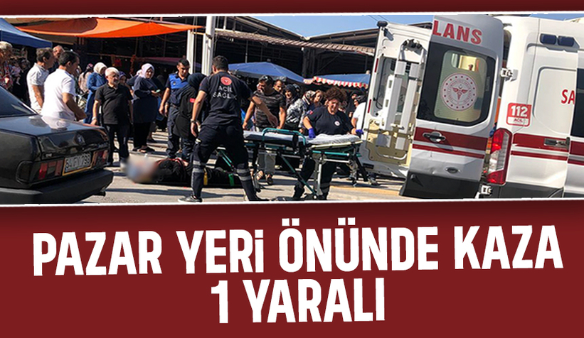 Bisikletin çarptığı kadın yaralandı