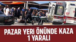 Bisikletin çarptığı kadın yaralandı