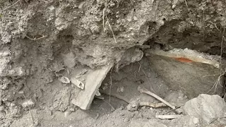 Bizans dönemine ait mezar ve insan kemikleri bulundu